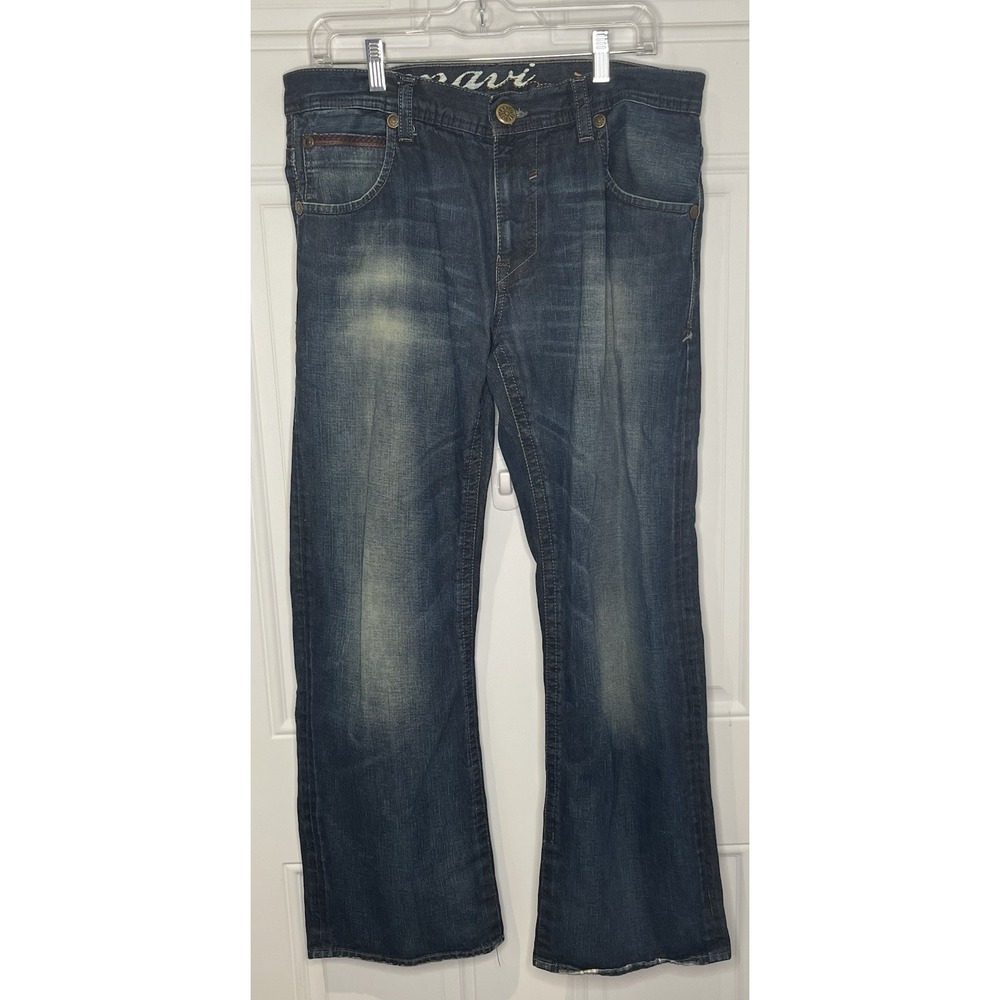 Mavi Men's 33X30 Marco Vintage Relaxed Loose Fit Straignt Leg Denim Jeans